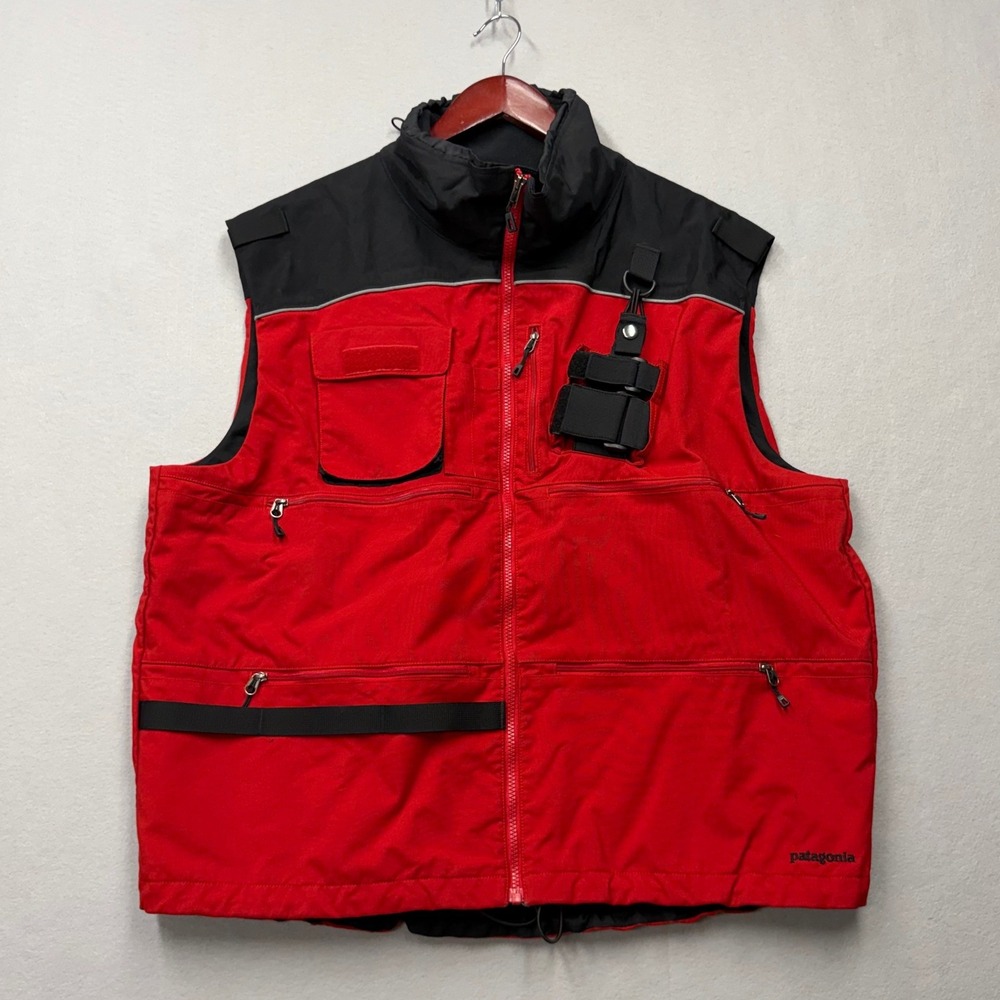 Patagonia Tactical SAR Vest Mens XXL Red Black Rare Search and Rescue Utility